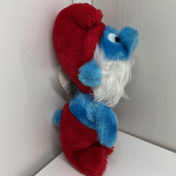 Vintage Smurfs Plush Lot Papa Cowboy Police Baby 1981–1983 Ganz Applause Peyo - Picture 6 of 16